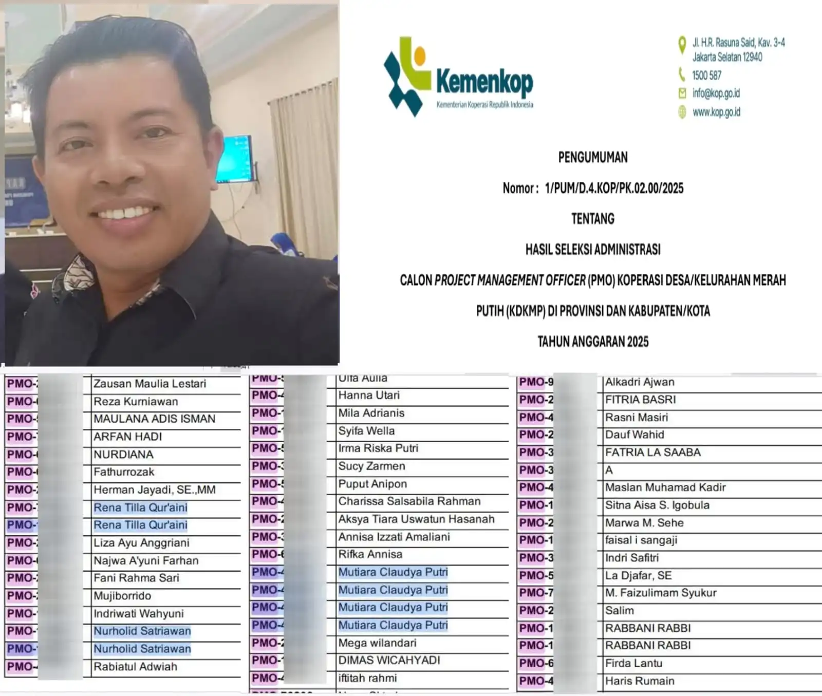Rekrutmen PMO KDKMP Kememterian Koperasi 2025 Disorot Pelita, AAC Dinilai Serampangan (Ilustrasi)